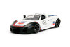 2005 Porsche Carrera GT Convertible #4 "Chevron", White - Jada Toys 35136 - 1/24 Scale Diecast Model Toy Car