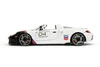 2005 Porsche Carrera GT Convertible #4 "Chevron", White - Jada Toys 35136 - 1/24 Scale Diecast Model Toy Car