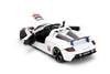 2005 Porsche Carrera GT Convertible #4 "Chevron", White - Jada Toys 35136 - 1/24 Scale Diecast Model Toy Car