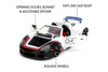 2005 Porsche Carrera GT Convertible #4 "Chevron", White - Jada Toys 35136 - 1/24 Scale Diecast Model Toy Car
