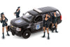 2008 Chevy Tahoe General Motors Police w/Lady Police Cops, Black - Showcasts® 22509BP/4D - 1/24 Scale