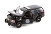 2008 Chevy Tahoe General Motors Police w/Lady Police Cops, Black - Showcasts® 22509BP/4D - 1/24 Scale