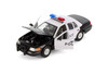 1999 Ford Crown Victoria Police, Black w/Lady Police Cops - Showcasts 22082PR/4D-23920-23919-23918-23917 - 1/24 Scale