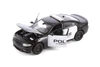 Box of 4 2016 Dodge Charger Pursuit Police, Black/White - Showcasts 24079P/4D - 1/24 Scale Diecast Model Toy Cars