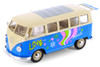 Box of 4 1963 Volkswagen Classical T1 Bus w/Love/Peace Decals, ASSTD - Showcasts 22095A1/4D - 1/24 Scale Diecast Model Toy Cars