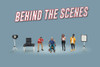 "Behind the Scenes" 7pc Figure Set, ASSTD - American Diorama AD-2426MJ - 1/64 Scale Figurine - Diorama Accessory