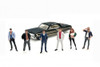 "Kakkoii" 6pc Figure Set, ASSTD - American Diorama AD-2425MJ - 1/64 Scale Figurine - Diorama Accessory