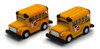 Box of 12 School Buses, Yellow - Kinsmart 4004DY - 3.75" Scale Diecast Model Toy Cars