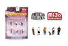 "Curbside Crowd" 6pc Figure Set, ASSTD - American Diorama AD-2429MJ - 1/64 Scale Figurine - Diorama Accessory