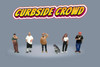 "Curbside Crowd" 6pc Figure Set, ASSTD - American Diorama AD-2429MJ - 1/64 Scale Figurine - Diorama Accessory