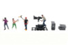 "Behind the Scenes 2" 7pc Figure Set, ASSTD - American Diorama AD-2428MJ - 1/64 Scale Figurine - Diorama Accessory