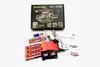 Japan Gas Station w/LED Lights and 2 Figure Set, ASSTD - American Diorama AD-710038GF - 1/64 Scale Figurine - Diorama Accessory