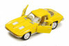 1963 Chevy Corvette Stingray, Yellow - Kinsmart 5358D - 1/36 scale Diecast Model Toy Car