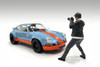 "Photographers" Figure #6, Black/Gray - Showcasts AD-25306 - 1/24 Scale Resin Diorama Figurine