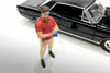 "Muscle Mechanics" Figure #2, Red/Beige - Showcasts AD-19202 - 1/18 Scale Resin Diorama Figurine