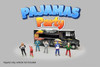 "Pajamas Party" 6pc Figure Set, ASSTD - American Diorama AD-2436MJ - 1/64 Scale Figurine - Diorama Accessory