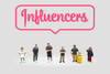 "Influencers" 6pc Figure Set, ASSTD - American Diorama AD-2433MJ - 1/64 Scale Figurine - Diorama Accessory