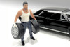 "Muscle Mechanics" Figure #1, Blue/White - Showcasts AD-25201 - 1/24 Scale Resin Diorama Figurine