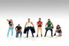 "Muscle Mechanics" Figure #1, Blue/White - Showcasts AD-25201 - 1/24 Scale Resin Diorama Figurine