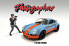 "Photographers" Figure #6, Black/Gray - Showcasts AD-19306 - 1/18 Scale Resin Diorama Figure
