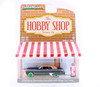 GREEN MACHINE 1949 Buick Roadmaster w/ Vintage Gas Pump, Black - Greenlight 97140A - 1/64 Scale Diecast Car