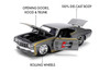 1971 Chevy Chevelle SS "Hurst", Gray/Gold - Jada Toys 36588 - 1/24 Scale Diecast Model Toy Car
