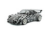 2022 RWB Bodykit #13 "The Zebra", Black w/White Stripes - Solido S1807513 - 1/18 Scale Diecast Model Toy Car