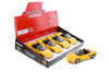 Porsche Boxster S Open Convertible, Yellow - Showcasts 22479C/4D - 1/24 Scale Diecast Model Toy Car