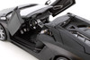 Lamborghini Aventador LP 700-4 Roadster Convertible, Matte Black - Showcasts 37504 - 1/24 Scale Diecast Model Car