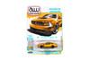 2012 Ford Mustang Boss 302, Yellow Blaze w/Black Accents - Auto World AW64502/12A - 1/64 Scale Diecast Model Toy Car