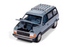 1987 Plymouth Voyager, Ice Blue 2-Tone - Auto World AW64512/48A - 1/64 Scale Diecast Model Toy Car