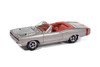 1969 Dodge Coronet R/T Convertible, Silver Metallic - Johnny Lightning JLMC038/48 - 1/64 Scale Diecast Model Toy Car