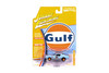 1967 Shelby GT-500 #25 "Gulf Oil", Light Blue w/Orange Stripes - Johnny Lightning JLMC038/48 - 1/64 Scale Diecast Model Toy Car