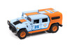 2006 Hummer H1 (Off Road), Gulf Light Blue w/Orange Graphics - RC2 JLSF027/48A - 1/64 Sale Diecast Model Toy Car