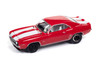 1969 Chevy Camaro Z28, Red w/White Stripes - Johnny Lightning JLMC034/48B - 1/64 Scale Diecast Model Toy Car