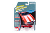 1969 Chevy Camaro Z28, Red w/White Stripes - Johnny Lightning JLMC034/48B - 1/64 Scale Diecast Model Toy Car