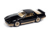 1987 Pontiac Firebird T/A, Gloss Black w/Gold Lower - Johnny Lightning JLMC034/48B - 1/64 Scale Diecast Model Toy Car