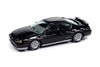 2000 Chevy Monte Carlo SS, Gloss Black w/Silver Checkered Side - Johnny Lightning JLSP391/24B - 1/64 Scale Diecast Model Toy Car