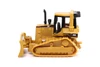 Peterbilt Model 579 UltraLoft Tandem Tractor w/Lowboy Trailer & Cat D5M Dozer, Red/Yellow - Diecast Masters 84419 - 1/87 Scale Diecast Model Toy Car