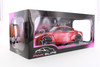Nissan GT-R (R35) w/Liberty Walk Body Kit 2.0 & Display Base, Candy Red - Jada Toys R-23783 - 1/18 Scale Diecast Model Car