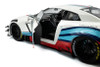 2024 Nissan GT-R (R35) Liberty Walk Body Kit 2.0 "Martini Racing", White - Solido S1805819 - 1/18 Scale Diecast Model Toy Car