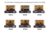 Box of 12 Caterpillar Assortment Series II, Yellow/Black - Diecast Masters 85987-12 - Micro Scale Diecast Model Toy Cars
