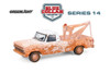 1973 Ford F-100 Tow Truck, White Weathered - Greenlight 35300B/48 - 1/64 Scale Diecast Model Toy Car