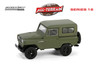 1962 Nissan Patrol, Matte Olive Green - Greenlight 35290A/48 - 1/64 Scale Diecast Model Toy Car