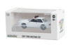 1987 Ford Mustang SSP w/Police Lights, White - Greenlight 43008/100 - 1/64 Scale Diecast Model Toy Car