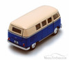 1962 Volkswagen Classical Bus, Blue - Kinsmart 5377D - 1/32 Diecast Car (Brand New, but NOT IN BOX)