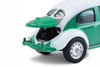 Classic Volkswagen Beetle - Koblenz, German Polizei, Green/White - Greenlight 43050A/48 - 1/64 Scale Diecast Model Toy Car