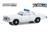 1977 Dodge Monaco w/Police Lights, White - Greenlight 43013/100 - 1/64 Scale Diecast Model Toy Car