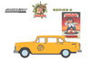 1977 Checker Taxicab "Poppy Fiction", Yellow - Greenlight 54100A/48 - 1/64 Scale Diecast Model Toy Car