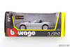1998 Shelby Series 1, Silver - Bburago R-23885 - 1/24 scale Diecast Model Toy Car